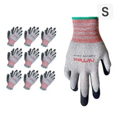 나이텍스 장갑 P200 핏 안전 작업 손바닥 코팅 글러브 10켤레 / Nitex P200 FIT MG Safety Coating Gloves 10pairs, 10개
