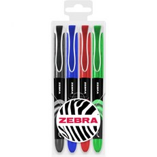 Zebra Pen 지브라 푸엔테 일회용 만년필 1.0mm 미세니브 0.6mm 선폭 지갑 4개 클래식톤즈 만연필, Classic Tones