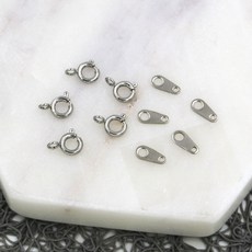 써지컬스틸) 6mm SR장식+A바/마감고리/팔찌만들기