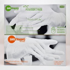 스리트랑 라텍스글러브 10박스 XS S M L SRITRANG GLOVES, 스리트랑 M x 10박스, 10개