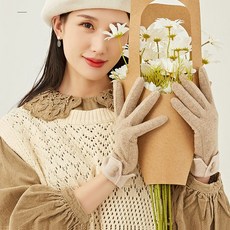 린스프 겨울장갑 여성장갑 여성모직장갑 스마트터치 울장갑