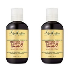 SheaMoisture Jamaican Black Castor Oil Shampoo 시어모이스쳐 자마이칸 블랙 캐스터 오일 샴푸, 2개, 94ml