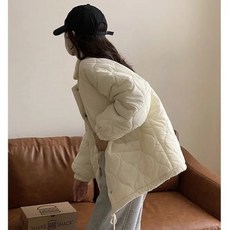 여성 숏패딩 겨울 마름모 다운 자켓면 패딩 의류 여성 새로운 가을과 겨울 겉옷 한국 시리즈 퀼트면 패딩 코트 면봉 재킷