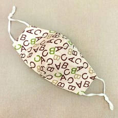 러브(love)84샵(shop) 방진필터마스크 공급 입체 면포 가능 꽂다 여과 편 이니셜 플라워 프린트 먼지 방지 귀걸이, 타입 양식 3（가능 꽂다 여과 편 ）, 21*12.5