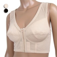 바풀 SB VM 1114 보정용 노와이어 앞지퍼 브라 80B 100B