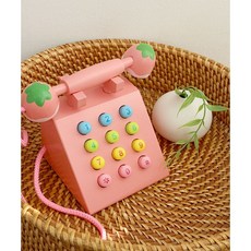 리틀토머스 해빛 원목전화기 아기전화기 전화놀이