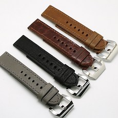 리오스 빈티지 파네라이 MAT 핸드스티칭 파네라이버클 시계줄 가죽 밴드 [리치워치]