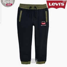리바이스키즈 리바이스키즈LEVIS 밴딩 조거 팬츠 직수입 기모 트레이닝 바지 VPW11QPT06 블랙