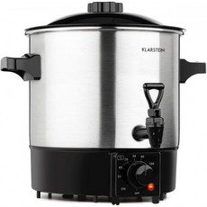 Klarstein Biggie Eco - 잼 냄비 및 음료 디스펜서 1000 W 30-100 oC 9 리터 볼륨 수도꼭지 제어 등, 단일상품