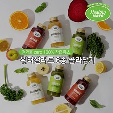 [헬씨마토] 첨가물 제로 100% 착즙쥬스 워터샐러드 6종 골라담기, 화이트밸런스 네이쳐 애플