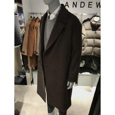 [현대백화점]앤듀 O194CT010P 유니)울혼방 세미오버 더블코트