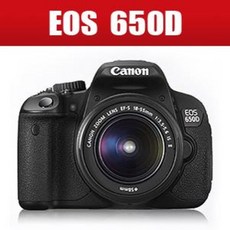 캐논코리아 정품 EOS 650D+18-55mm IS II 렌즈Kit /1800만화소/신 영상엔진 DIGIC5 탑재/터치스크린/고감도 지원 - 캐논650