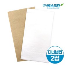 디너냅킨/호텔냅킨 접지 무지(2겹) [박스], 갈색지, 2000매입