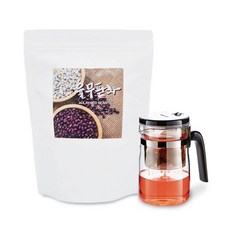 뉴트로웨이 율무팥차100티백+티포트500ml세트 100%국내산블렌딩차 HACCP 무첨가, 100개, 1개, 100개입