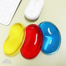 셀올 마우스 젤패드 손목받침 손목받침대 컴퓨터손목받침대젤타입, 옐로우, 1개
