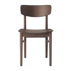 무인양품 MUJI 목제 라운드 체어, 브라운
