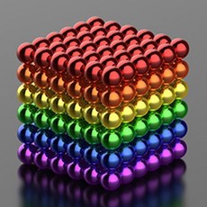 큐브 유기어스 3mm 마그네틱 볼네오 큐브매직 큐브, Multi Color216pcs-49461598