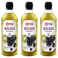 CJ BEKSUL 白雪 葡萄籽油, 900ml, 3瓶