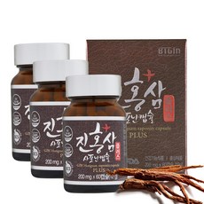 진홍삼 사포닌캡슐 플러스[200mgx180캡슐_3box]3개월분, 3개월분, 홍삼캡슐