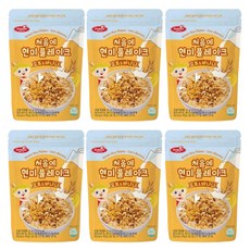 베베스트 처음에 현미 플레이크 오트 앤 바나나, 50g, 6개