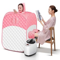 스팀 가정용 1인용 전신욕 반신욕기 접이식 사우나, 싱글 블루