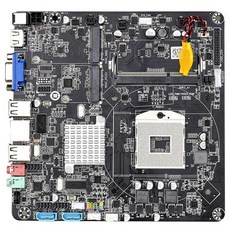HM55B PGA988 데스크탑 PC 메인 보드 DDR3 SATA II 미니 ITX 마더 보드 미니 호스트 / HTPC / 광고 기계 / 라디오, 검정, 하나
