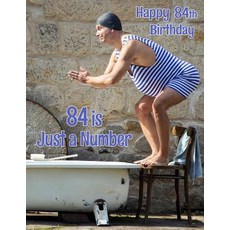 (영문도서) Happy 84th Birthday: 84 is Just a Number Large Print Address Book for the Youn... Paperback, Independently Published, English, 9781074601294