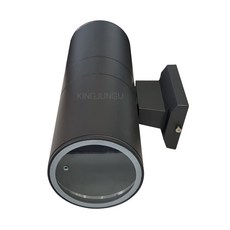 E26 E27램프전용 2등용 2구 외부 원통 벽등 등기구 (램프미포함) 블랙