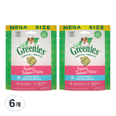  그리니즈 필라인 고양이 간식, 연어맛, 130g, 6개 