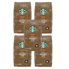  스타벅스 원두커피 브랙퍼스트 브랜드 홀빈 커피 1.13kg 5봉, 5개 