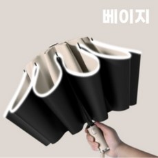 네슬리 튼튼한 야광 거꾸로3단 자동우산