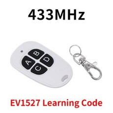 무선 리모컨 스위치 자동 문짝 롤링 머신 EV1527 학습 코드 DC6V 범용 자동차 경보 시스템 433MHz, 04 ABCD, 1개
