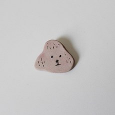 아트박스/이고스튜디오 강아지 도자기 푸들 브로치