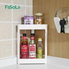 others Fa SoLa 정리 주방 화장실 수납 기 세면 대 선반 밑 에 구멍 을 뚫 지 않 는 냄비 뚜껑 쌀 흰색 층 프레임 (롱 팡)
