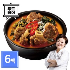 든든한끼 빅마마이혜정의 얼큰우거지갈비탕 6팩 (500g x 6개), 단품, 6개, 500g