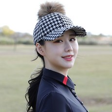 체스 체크 라쿤방울 헌팅캡, 체크|FREE@1