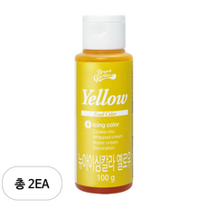 브레드가든 뉴아이싱칼라 옐로우, 100g, 2개