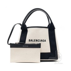 [발렌시아가] [BALENCIAGA] 네이비 카바스 XS 쇼퍼백 390346-AQ38N-