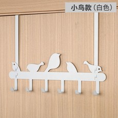 문 뒷걸이 옷걸이 침실문 홀더 옷걸이 수납선반, F