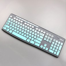 트레이드식스 보호필름 적용 나기 MK295K295 컴퓨터 키보드 스티커 커버 노트 테이블 탑 컵, 1, 그라데이션 청색 키보드 필름