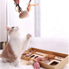 고양이날으는새장난감