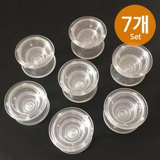 스톤스틸 원형 무지 투명 그립 스마트 톡 거치대 데코덴 DIY 7개 세트