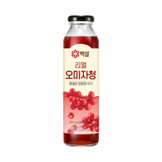 백설 리얼 오미자청, 310ml, 4개