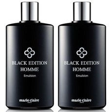 마리끌레르 남성 로션 2개 남자화장품 옴므 에멀전, {MA3} 블랙 에디션 스킨 2개, 200ml