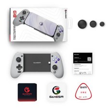 GameSir G8 갈릴레오 C 타입 게임 패드 휴대폰 컨트롤러 홀 효과 스틱 포함 아이폰 15 안드로이드 PS 원격 플레이 클라우드 게임, WHITE, CHINA, 1개, 1) Gamesir G8