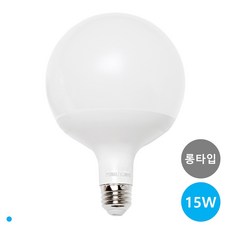 금호전기 번개표 LED 볼전구 롱타입 15W E26, 1개, 주광색