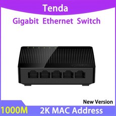 Tenda 기가비트 1000M 미니 소형 5 포트 데스크탑 스위치 고속 이더넷 네트워크 LAN 허브 RJ45 및 스위칭, 05 Add UK PLUG, 1개