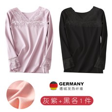 겨울 레이스 섹시 긴 소매 보온 옷 여성 아우터 기모 융 자발열 이너 웨어다 스키니핏 체형보정 내복 러플