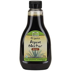 NOW Foods Certified Organic Amber Agave Nectar R NOW Foods 인증된 유기농 앰버 아가베 넥타 생 블루 아가베 인증된 비 GMO, 657g, 1개