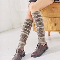 북유럽 발목 레그 워머 토시 발 풋 수족냉증 겨울 추울때, 카키색 옷감